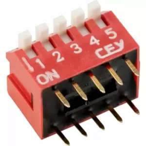 800032 DIL Switch, Piano Key 5-way 10-pin - R-tech