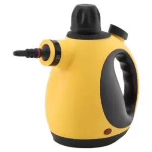HOMCOM 853-020V70Yl Multi-purpose Handheld Steam Cleaner With 9 Accessories - Yellow