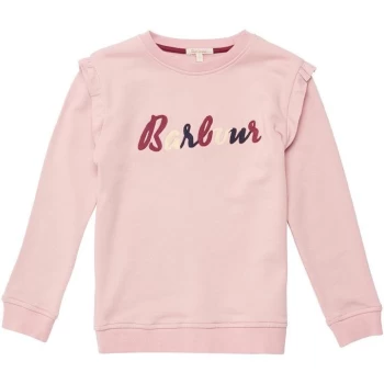 Barbour Girls Otterburn Sweatshirt - Pink PI15