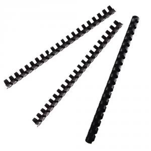 Fellowes Apex Plastic Comb Black 16mm Pack of 100 6202301