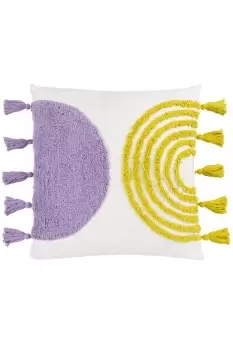 Archow Tufted Cotton Tasselled Polyester Filled Cushion