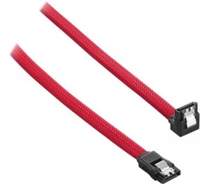 CABLEMOD ModMesh 30cm Right Angle SATA 3 Cable - Red