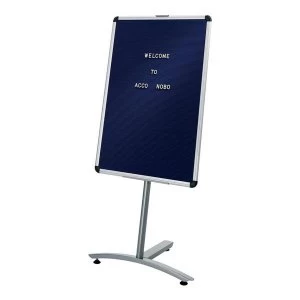 Nobo Welcome Foyer Board with Aluminium Trim Blue