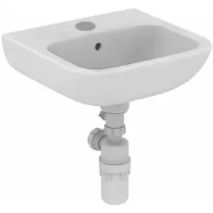 Portman 21 Wall Hung Cloakroom Basin with Overflow 400mm Wide - 1 Tap Hole - Armitage Shanks