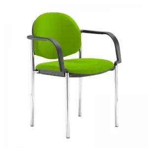Coda multi purpose stackable conference chair with fixed arms - Madura