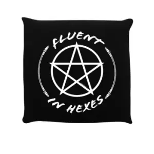 Grindstore Fluent In Hexes Cushion (One Size) (Black/White)