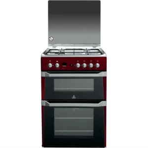 Indesit ID60G2R Double Oven Gas Cooker