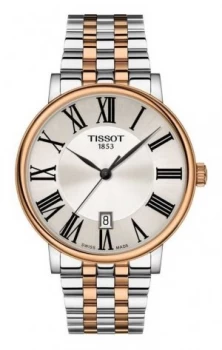 Tissot Mens Carson Silver Dial Two-Tone Stainless Watch