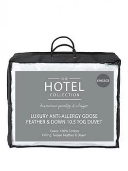 Luxury Anti-Allergy Goose Feather and Down 10.5 Tog Duvet