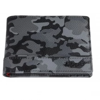 Zippo Grey Camouflage Leather Tri-Fold Wallet (11.2 x 8.2 x 2cm)