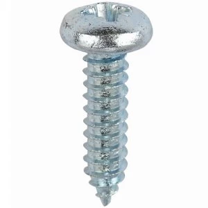 Select Hardware Pan Head Self Tapping Screws Bright Zinc Plated 1/2" Cross No 8 30 Pack