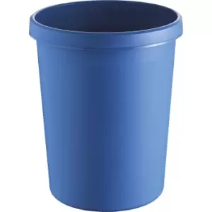 helit Plastic waste paper bin, capacity 45 l, HxØ 480 x 390 mm, blue, pack of 2