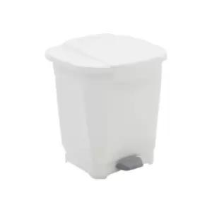 Tramontina - 20l Plastic Pedal Bin, White colour - White