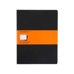 Moleskine Cahier Ruled Notebook Extra Large Pack of 3 Soft Cover, black
