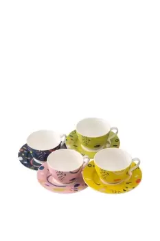 'Verdant' Teacups & Saucers Set