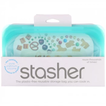 Stasher Snack Bag Aqua - 293.5ml