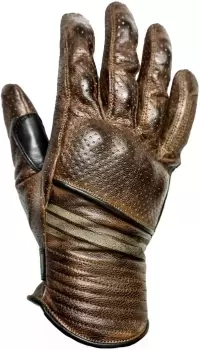 Helstons Corporate perforated Summer Motorcycle Gloves, brown, Size M L, brown, Size M L
