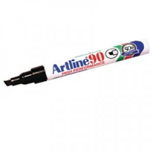 Artline 90 Black Chisel Tip Marker Pack of 12 A901