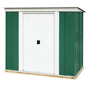 Rowlinson Metal Pent Shed with Floor 6 x 4 ft