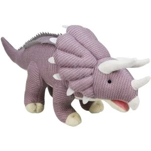 Knitted Triceratops 12" Plush