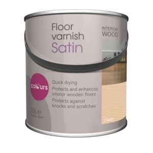 Colours Clear Satin Floor varnish 2.5L