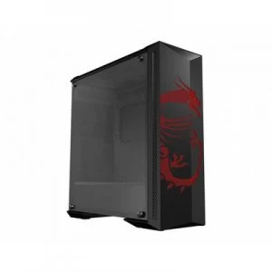 MSI Gaming MPG GUNGNIR 100D Midi tower PC casing, Game console casing Black, Red Built-in fan, Window