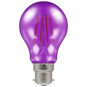 Crompton LED Filament GLS 4.5W Purple BC-B22d