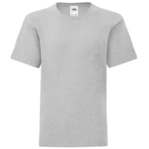 Fruit Of The Loom Childrens/Kids Iconic T-Shirt (9-11 Years) (Heather Grey)