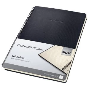 Sigel Conceptum Notebook Hard Cover Lined 4 hole Micro Perforated 160