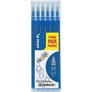 Pilot Frixion Pen Refills 0.35mm Blue Pack of 6