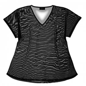Golddigga Mesh Cover Up T Shirt Ladies - Black