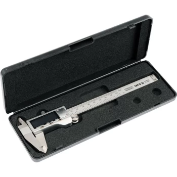 professional digital caliper stainless steel scale mm/inch (YT-7201) - Yato