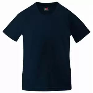 Fruit Of The Loom Childrens Unisex Performance Sportswear T-Shirt (5-6) (Deep Navy)