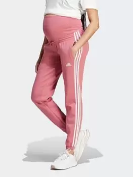 adidas Maternity Tracksuit Bottoms, Pink, Size 2XL, Women