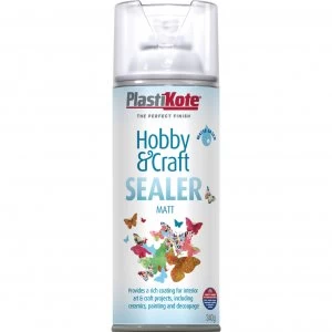 Plastikote Hobby and Craft Sealer Spray Clear Matt 400ml