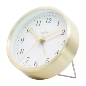 Acctim CK6248 Tegan Non-ticking Analogue Alarm Clock Gold