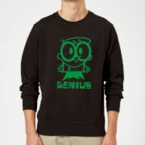 Dexters Lab Green Genius Sweatshirt - Black - S