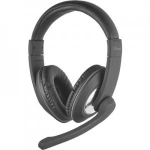 Trust Reno PC headset 3.5mm jack Corded, Stereo Over-the-ear Black