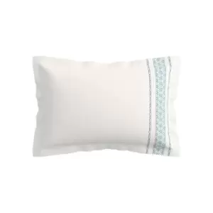 V&A Ninua Oxford Pillowcase, Blue