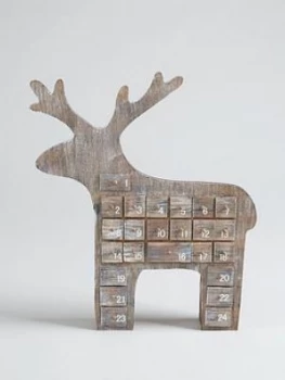 Gisela Graham Reindeer 3D Christmas Advent Calendar Room Decoration