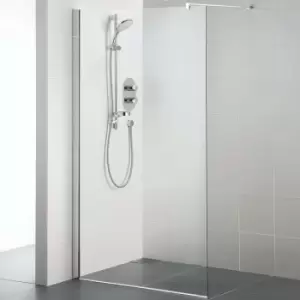 Synergy 8mm wet room panel with IdealClean glass 1000mm - Silver - Ideal Standard