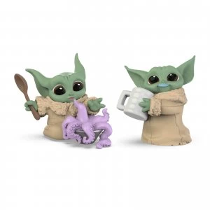 Star Wars The Bounty Collection The Child 2-Pack Tentacle Soup Surprise, Blue Milk Mustache Posed Figures
