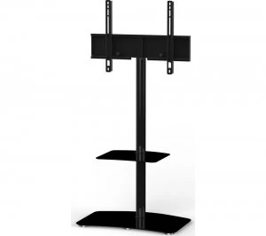 Sonorous Tall Contemporary PL2810-BLK 650 mm TV Stand with Bracket