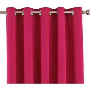 Riva Home Eclipse Blackout Eyelet Curtains (90 x 54" (229 x 137cm)) (Pink) - Pink