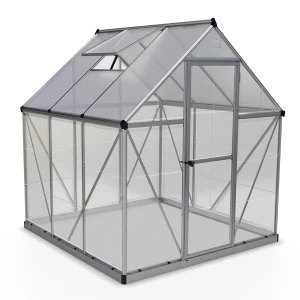 Palram Hybrid Greenhouse 6 x 6 - Silver