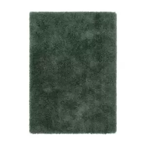 Dark Green Shaggy Rug - 110x160cm - Chicago