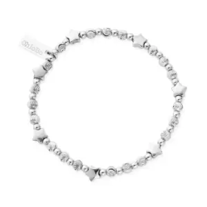 ChloBo Silver Multi Inset Star Bracelet