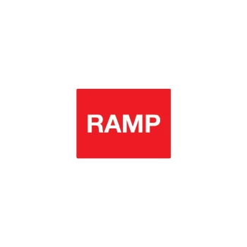 Ramp Post-fix Class 2 Reflective Aluminium Sign - 600 X 450MM