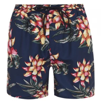 French Connection Connection Swim Short Senior - Navy Floral