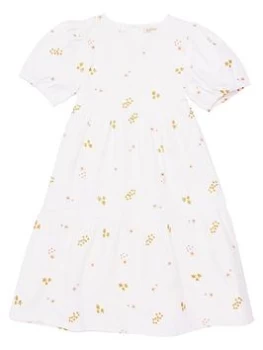 Barbour Girls Isabelle Embroidered Dress - Off White, Size 10-11 Years, Women